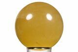 Polished Honey Calcite Sphere - China #322989-1